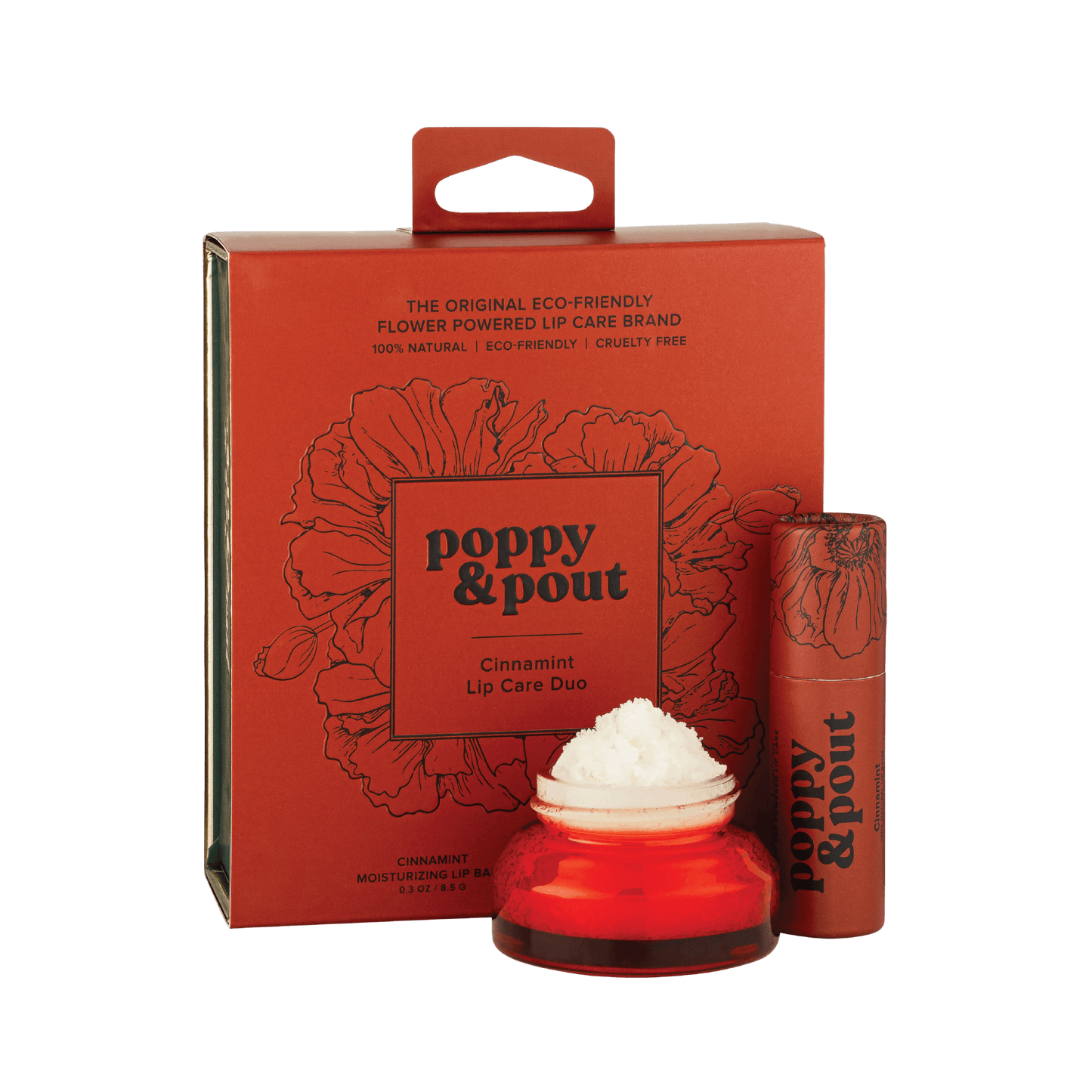 Poppy & Pout Lip Care Duo in Cinnamint