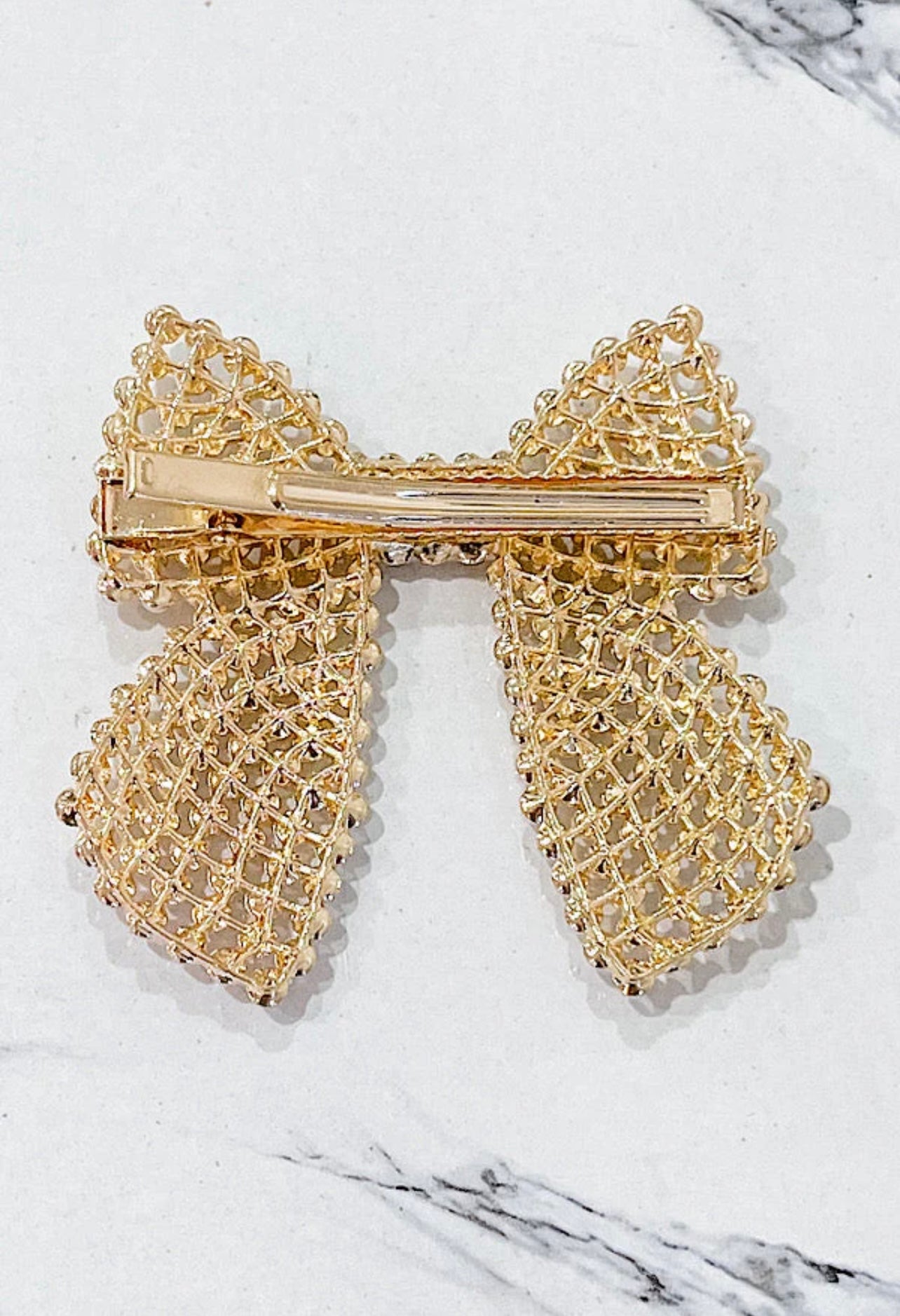 Pearl Bow Hair Barrette