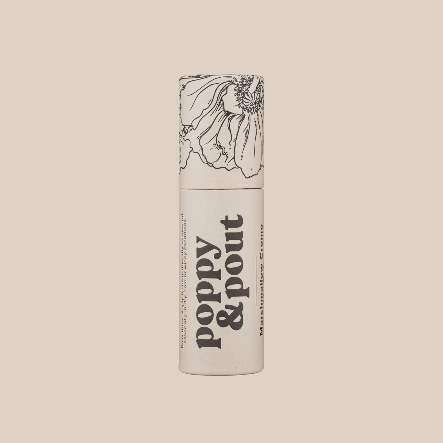 Poppy & Pout Lip Balm in Marshmallow Creme