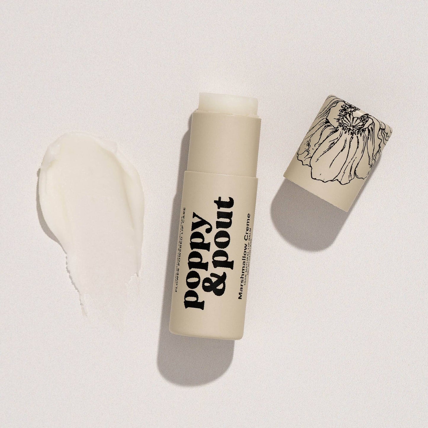 Poppy & Pout Lip Balm in Marshmallow Creme