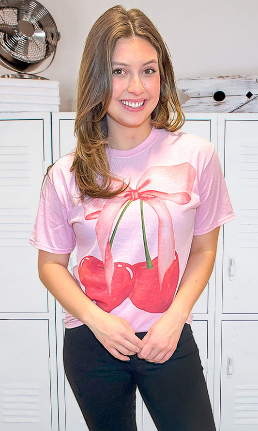 Cherry Bow Coquette T-Shirt