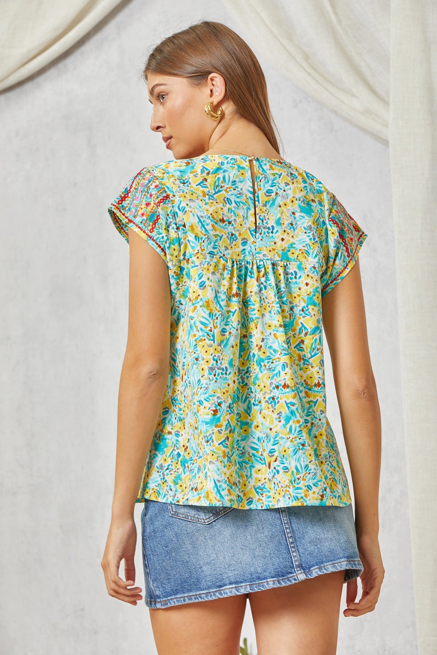 Embroidered Top Perfect for Spring